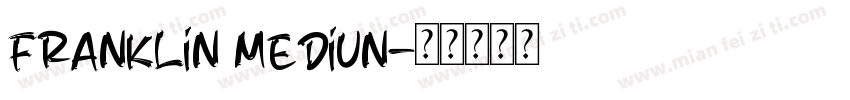 franklin mediun字体转换